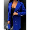 Královsky modrý kabát SUBAT na knoflíky (Veľkosť ONESIZE)
