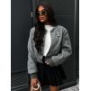 Šedá bomber bunda HAVVA (Veľkosť ONESIZE)