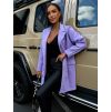 Fialový kabát SUBAT na knoflíky (Veľkosť ONESIZE)
