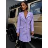 Fialový kabát SUBAT na knoflíky (Veľkosť ONESIZE)