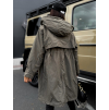 Khaki stylová parka AMBITIONS (Veľkosť S)