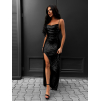 Čierne elegantné flitrované šaty MEYLAN