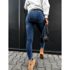 Modré stretch džínsy CERES s push-up efektom