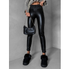 Černé latex legíny VIRBIUS s push-up efektem (Veľkosť L/XL)