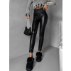 Černé latex legíny VIRBIUS s push-up efektem (Veľkosť L/XL)