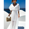 85824 9 bile elegantni saty parfomelle s vysrihem do v