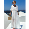 85824 10 bile elegantni saty parfomelle s vysrihem do v