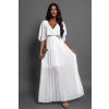 85824 bile elegantni saty parfomelle s vysrihem do v