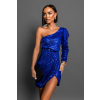 Kráľovsky modré koktailové šaty QUIRINUS s flitrami