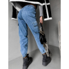 Světle modré cargo denim kalhoty LONDERS (Veľkosť L)