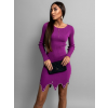 Fialové elegantné šaty MENIS