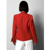 Červené elegantné dvojradové sako AVODO