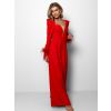 Červený elegantní overal LATINUS s vycpávkami (Veľkosť L)