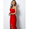 Červené štýlové šaty DAYNESI na jedno rameno