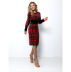 Červené kárované šaty EGERIE