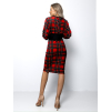 Červené kárované šaty EGERIE