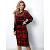 Červené kárované šaty EGERIE
