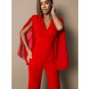 Červený společenský overal TARPEIA (Veľkosť ONESIZE)