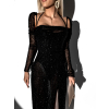 88707 9 cerne spolecenske trpytive saty karmenta