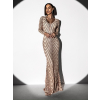 Zlaté spoločenské šaty NARKISSOS s flitrami