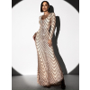 Zlaté spoločenské šaty NARKISSOS s flitrami
