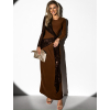 Hnedé spoločenské šaty KORA s flitrami