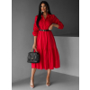 Červené košeľové šaty ANITE
