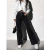 Čierne široké wide leg džínsy TOKAT