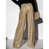 Zlaté flitrové široké nohavice HEKATE