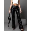 89532 9 cerne stylove kozenkove kalhoty eletra s vysokym pasem a zipy