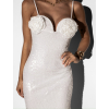 Biele elegantné šaty HISYAM s flitrami