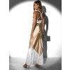 Bielozlaté zlaté elegantné šaty ITACHI