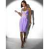 Fialové koktailové bandážované šaty KOPREUS
