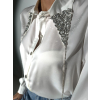 Biela košeľa PELLKITA s kamienkami