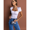 Šedé body SEVILLE s výstřihem (Veľkosť M/L)