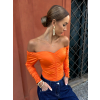 Oranžový stylový top ARIGET (Veľkosť ONESIZE)