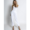 Bílé elastické basic body BOLTANY (Veľkosť M/L)