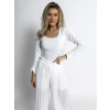 Bílé basic body RIGOLDE s dlouhým rukávem (Veľkosť ONESIZE)