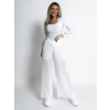 Bílé basic body RIGOLDE s dlouhým rukávem (Veľkosť ONESIZE)