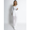 Bílé basic body RIGOLDE s dlouhým rukávem (Veľkosť ONESIZE)