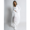 Biele basic plisované široké nohavice SELIE