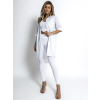 Biela oversized basic košele WANT