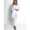 Biela oversized basic košele WANT