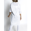 Bílá oversized basic košile WANT (Veľkosť ONESIZE)