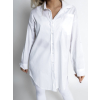 Biela oversized basic košele WANT