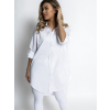 Biela oversized basic košele WANT