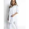 Biela oversized basic košele WANT