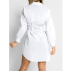93265 5 bile vypasovane basic kosilove saty sierra