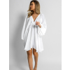 Bílé basic boho šaty RANGE (Veľkosť ONESIZE)