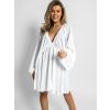 Bílé basic boho šaty RANGE (Veľkosť ONESIZE)